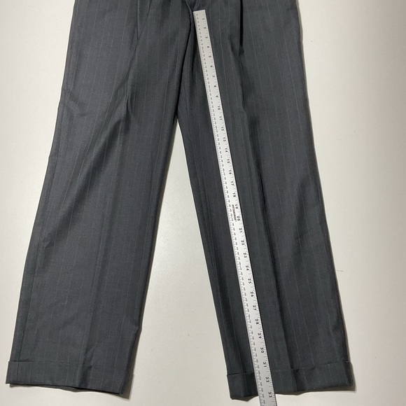 Brooks Brothers Madison Fit 1818 Wool 3 Button Suit Gray / Blue Pinstripe 43 L - Picture 11 of 14